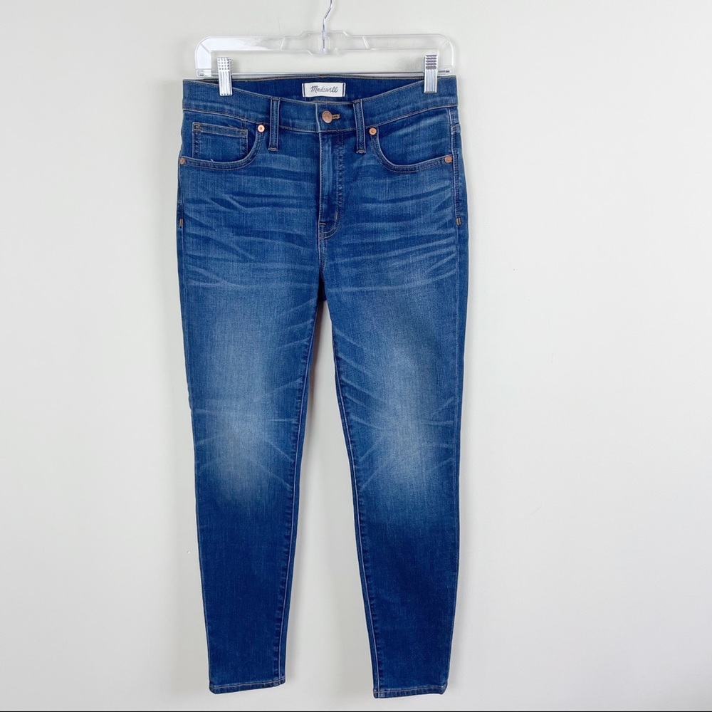 Madewell 9” High-Rise Skinny Jeans Davis Wash Medium Blue Size 28